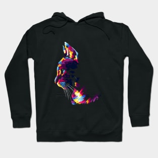 Cute cat pop art Hoodie